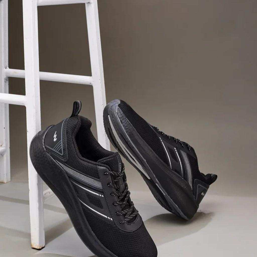 COAST Black Men's Running Shoes