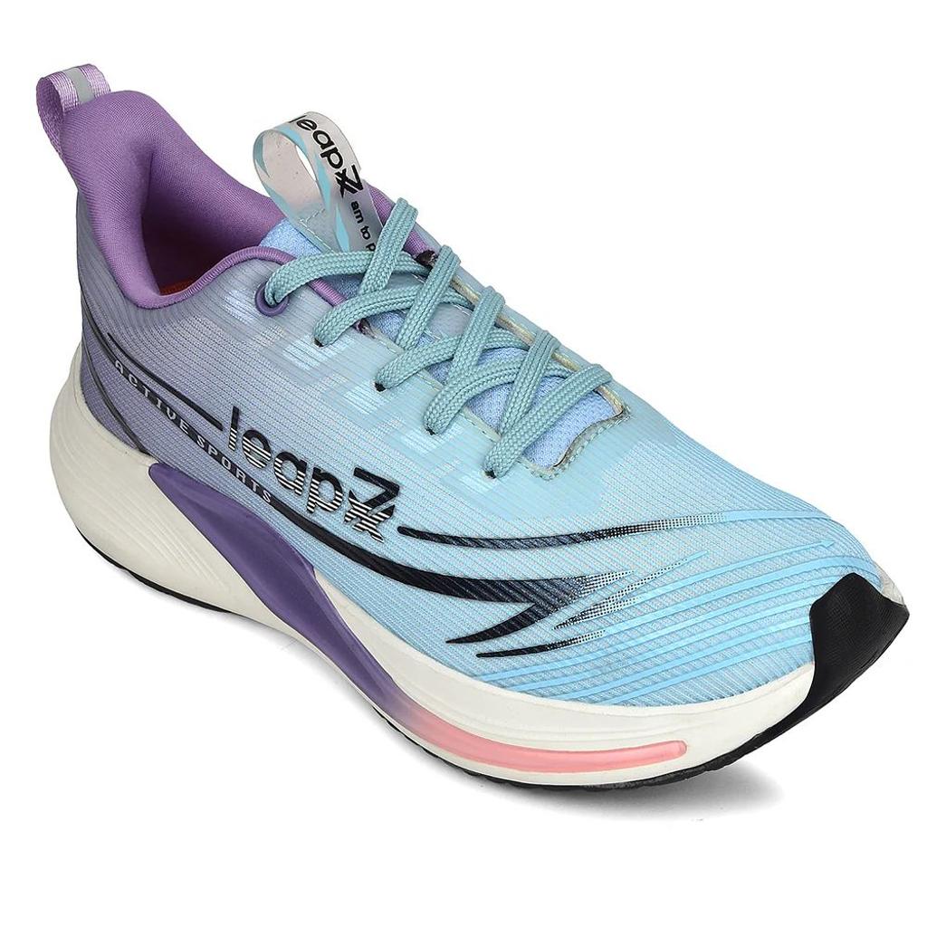 Leap7x Blue Sports Lacing Running Shoes For Women LIBYA-1 By Liberty