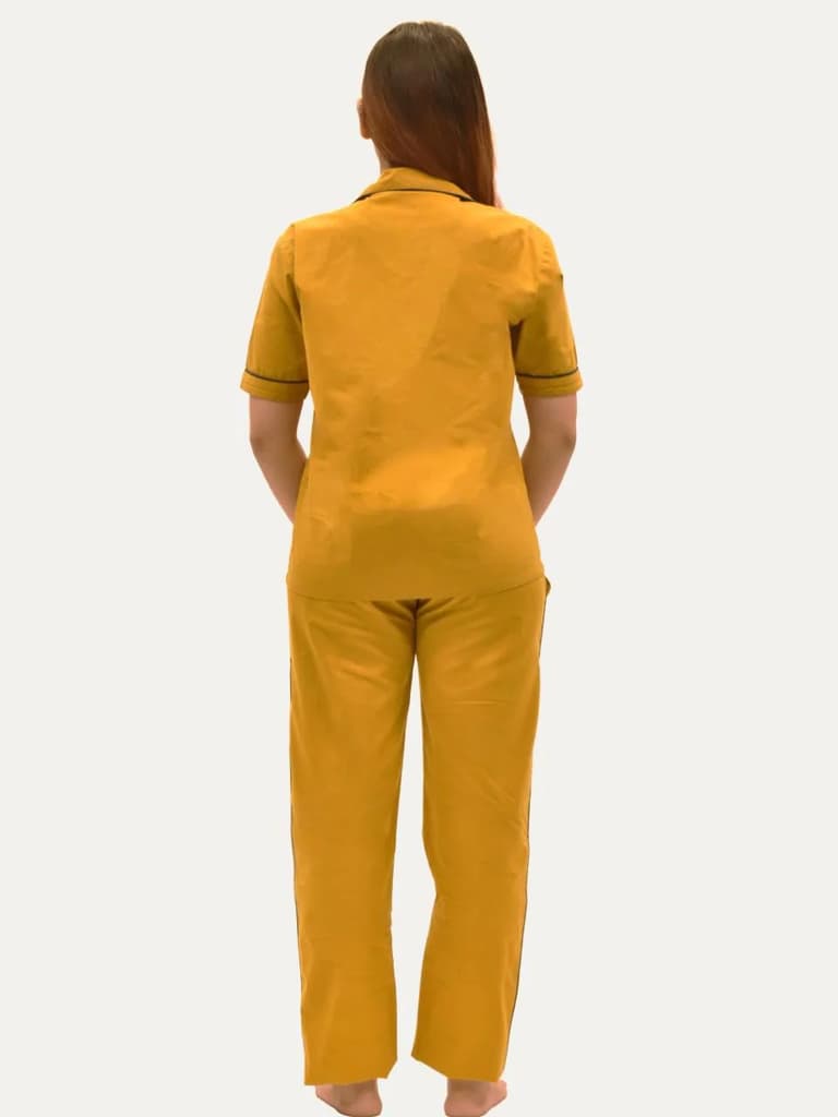 Women's Organic Cotton Solid Sleepsuit Set (Pack Of 1) — photo 8