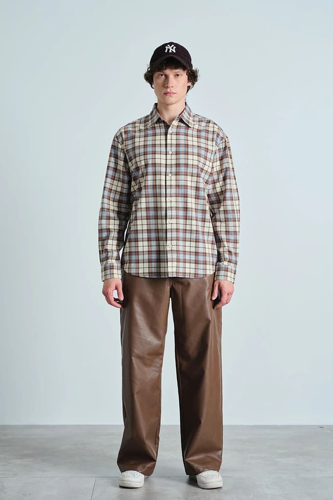 Frosted Blue Plaid Casual Shirt — photo 2