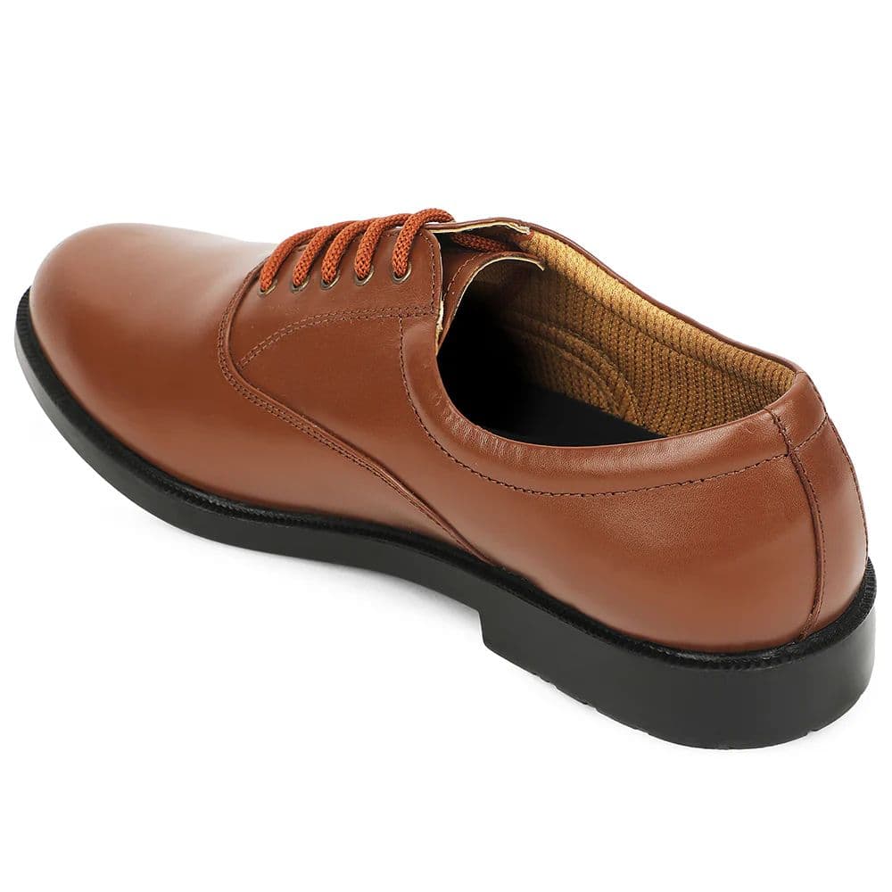 Freedom Tan Classic Oxford Police Shoes For Men 5238-219WT By Liberty — photo 4