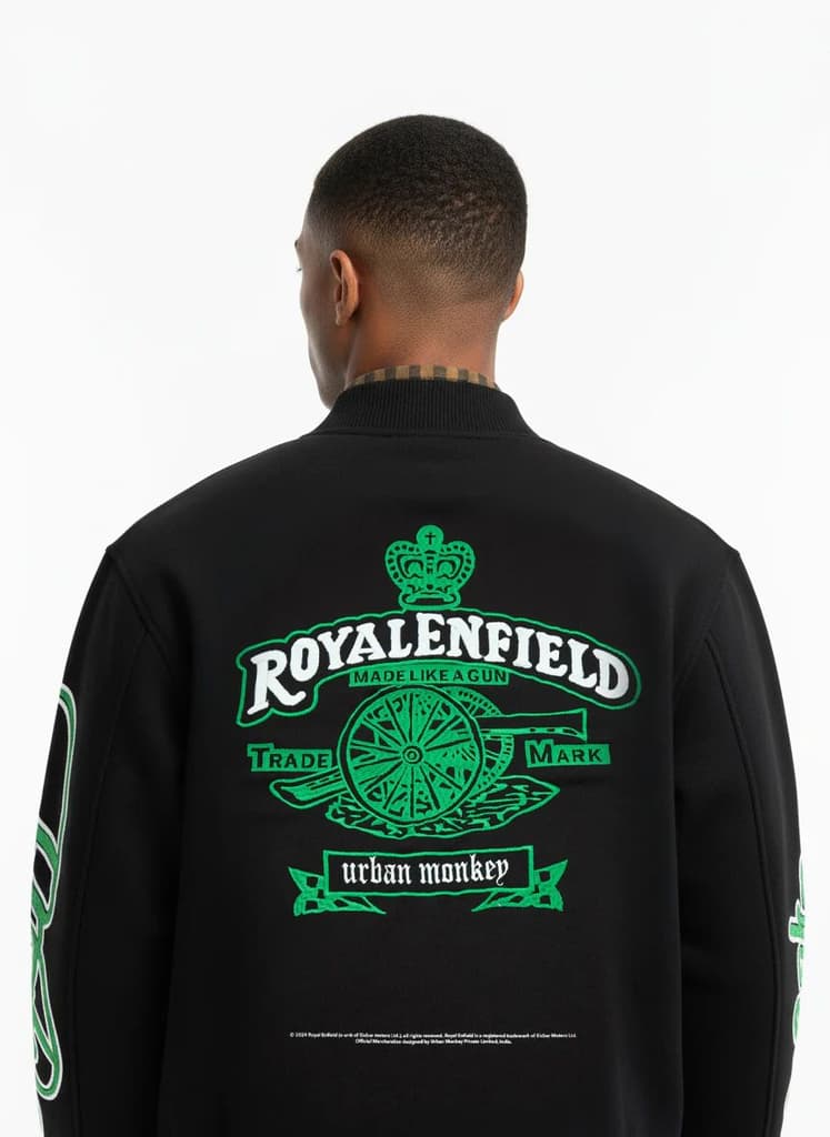 Emperor Varsity Jacket_Royal Enfield x Urban Monkey — photo 3
