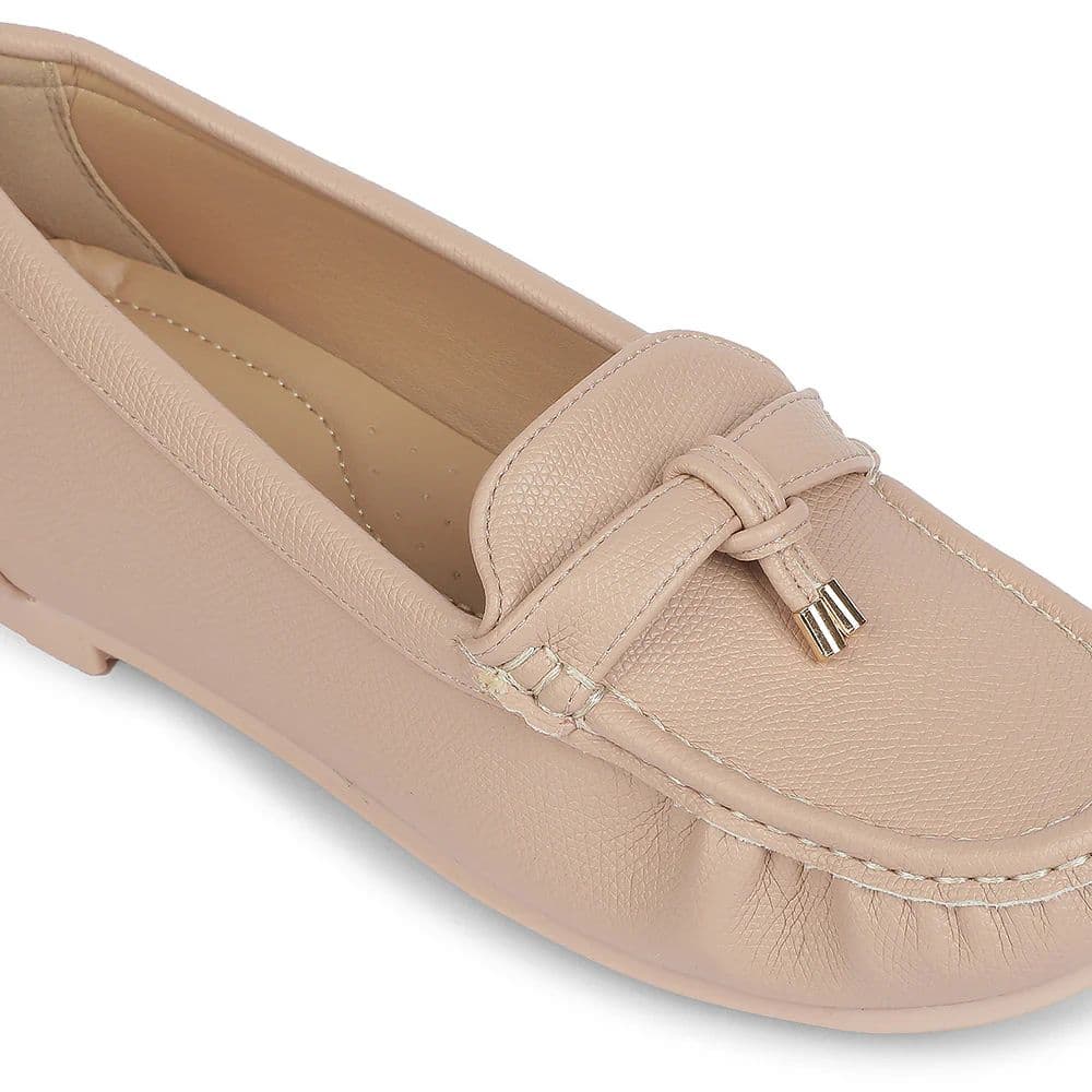 Healers Beige Casual Flat Ballerina for Women ZQ-FDBL-13 by Liberty — photo 4
