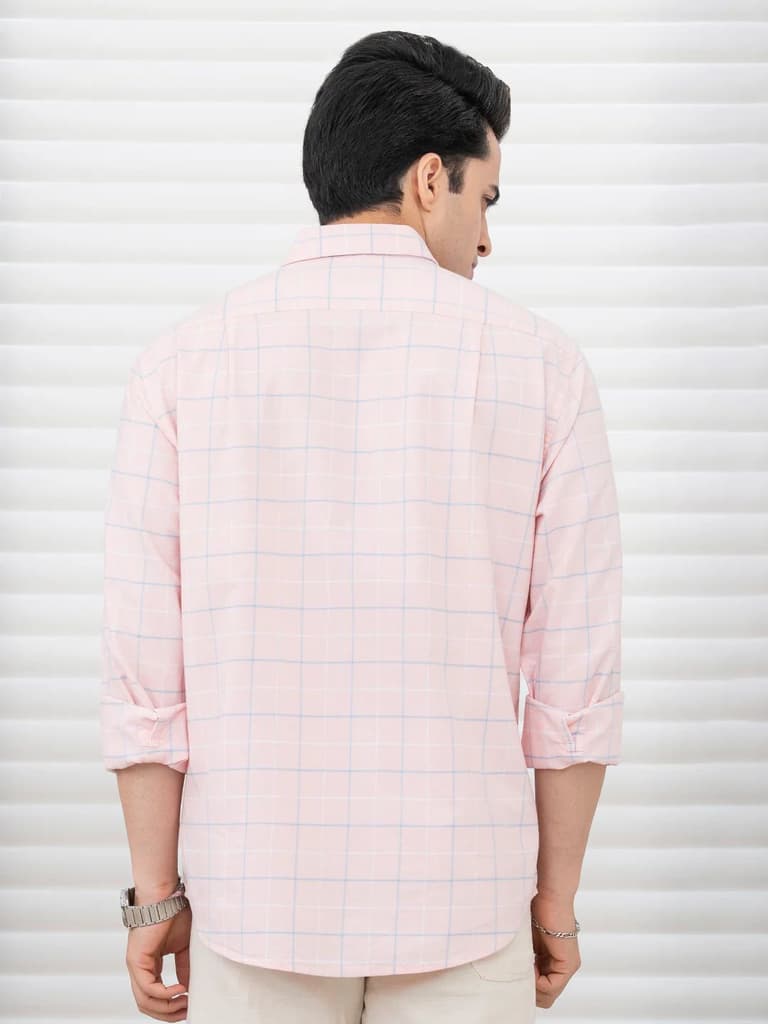 Shirts for Men in Olive | Cotton Blend Full Sleeve Shirt — photo 3