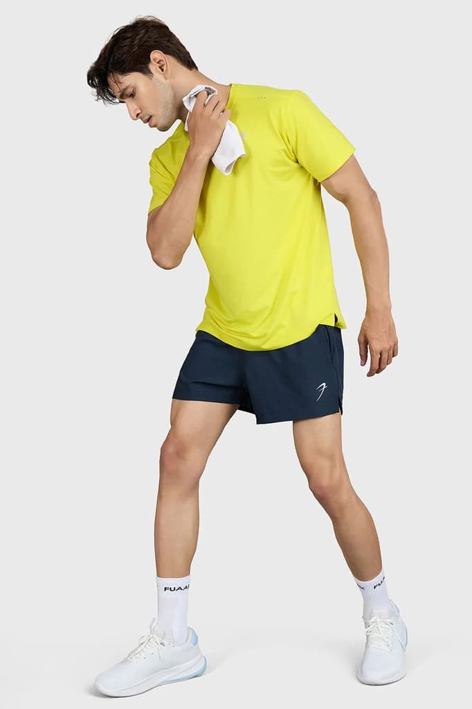 Laser Cut Running T-shirt Yellow — photo 3