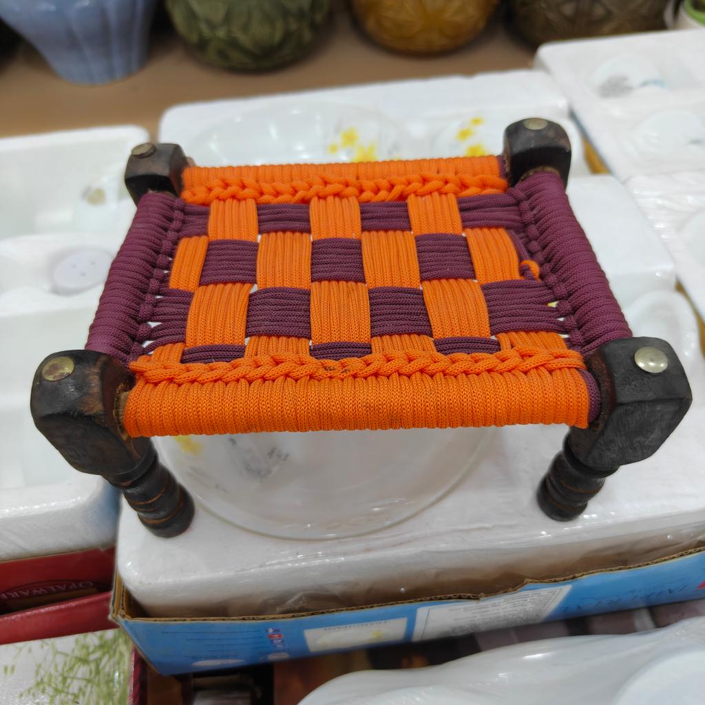 Orange Wicker Chair | Seat Cushion | Outdoor Furniture