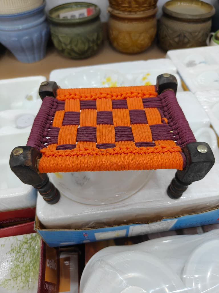 Orange Wicker Chair | Seat Cushion | Outdoor Furniture