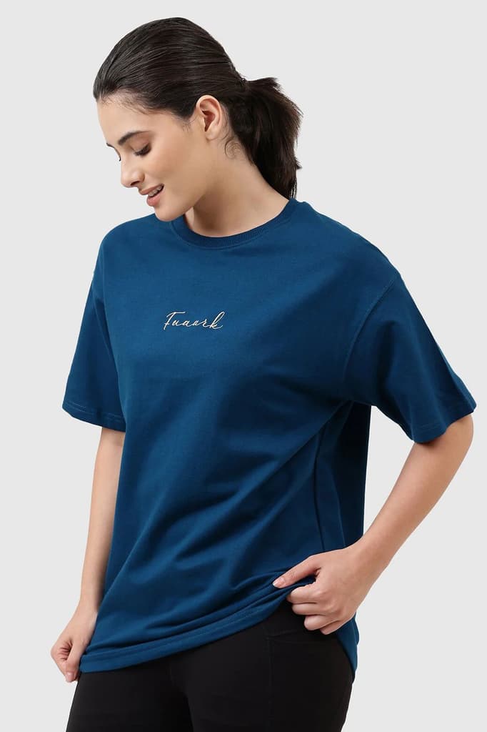 Bold Oversized T-shirt Teal — photo 4