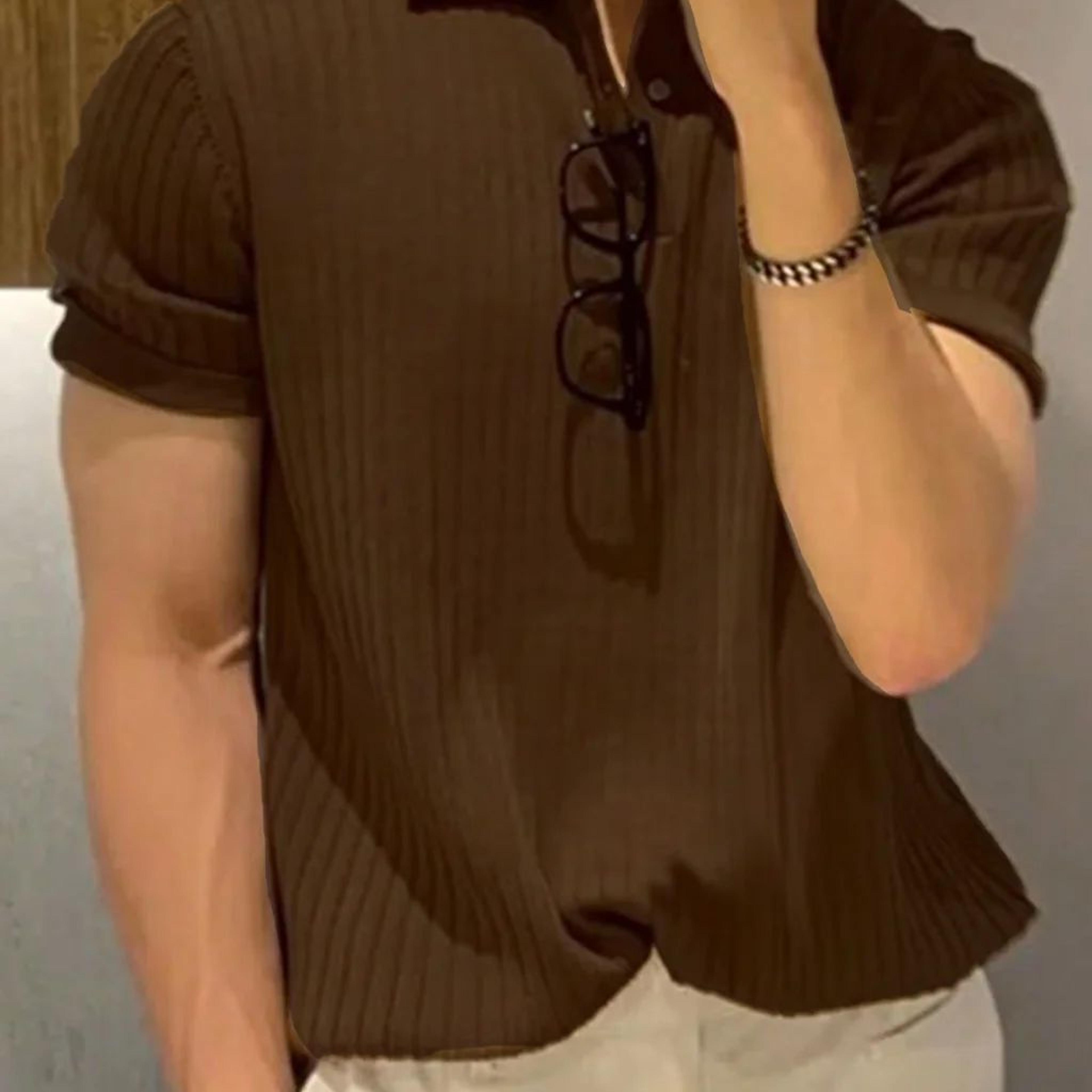Classic Ribbed Short-Sleeve Polo