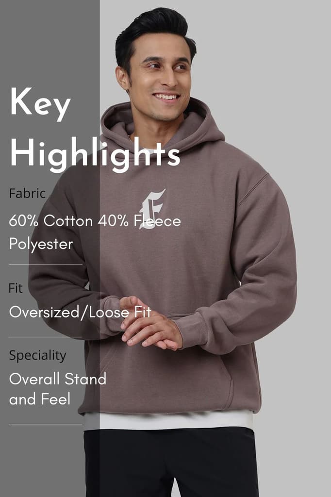 Rage Oversized Hoodie Brown — photo 9