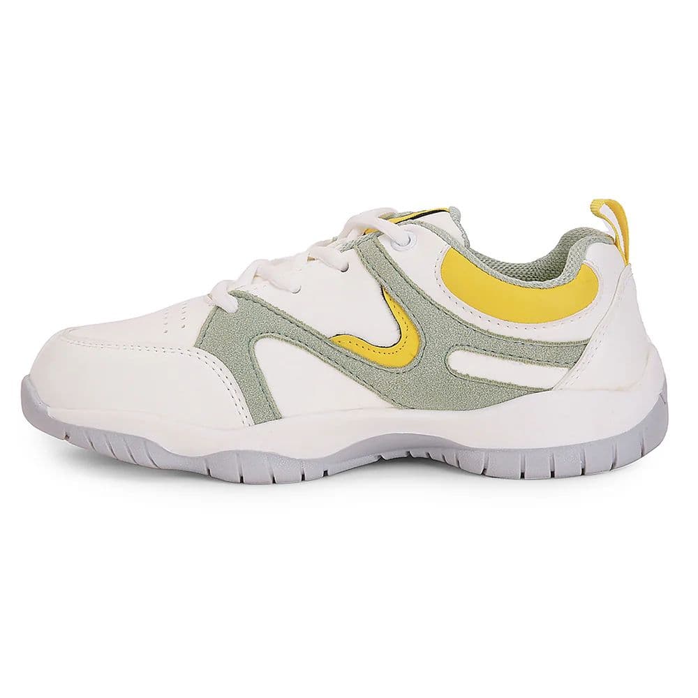 Leap7x Green Sports Lacing Running Shoes For Kids CANON-2E By Liberty — photo 3