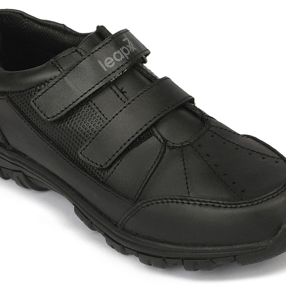 Leap7X SCH-RACE Kids' Black School Shoes - SCHOOL with Memory Foam Comfort — photo 5