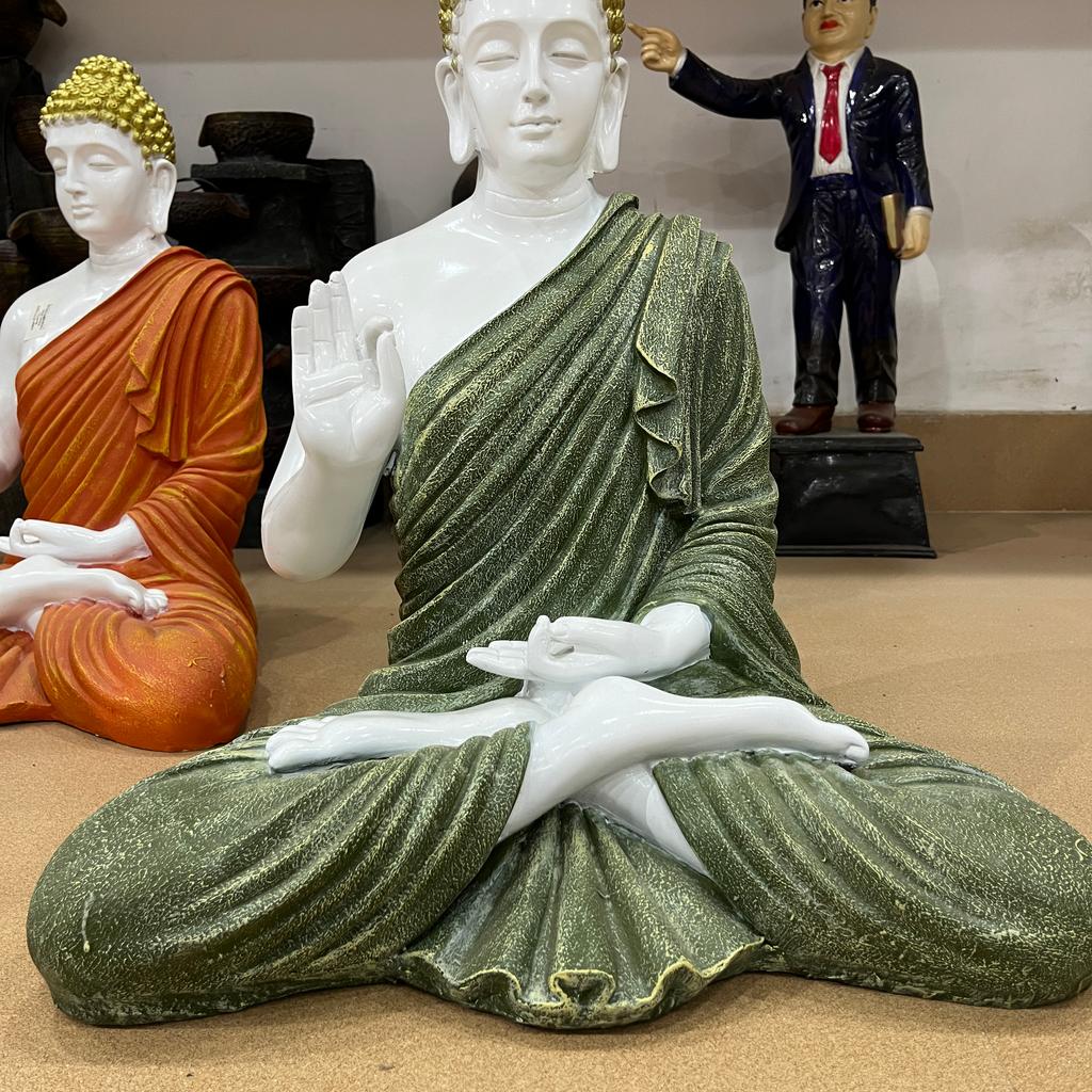 Buddha Statue | Sculpture | Bronze | Green