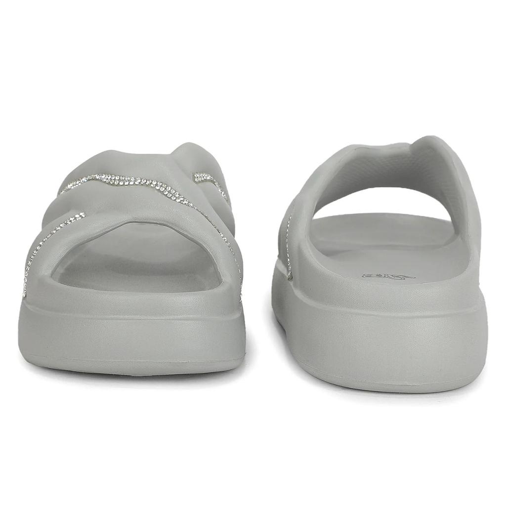 A-HA RESTWALK Light Grey casual slides for women by Liberty — photo 7