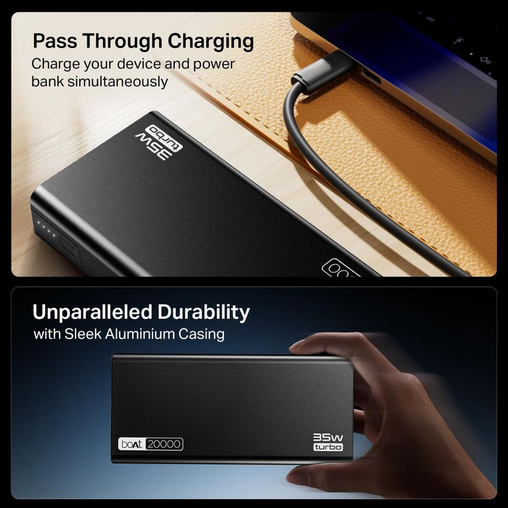 Energyshroom PB435 Turbo | Powerbank with 35W Fast Charging, 20,000mAh, 12-Layer Smart IC Protection, Aluminium Casing — photo 7