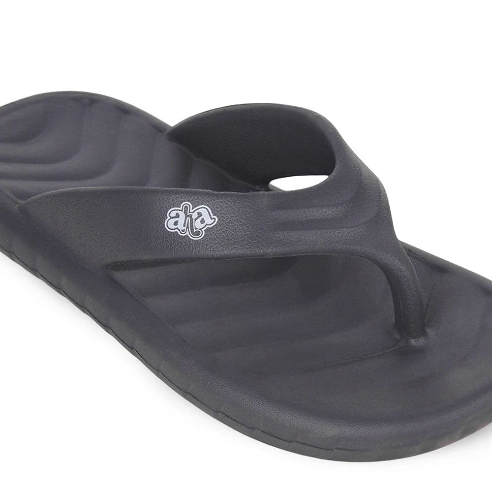 A-HA Grey Casual Slip on Slippers for Men LSC-1E By Liberty — photo 6