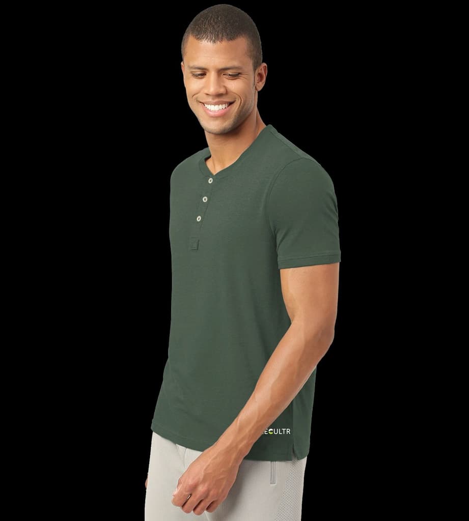Black Forest Green Henley 2.0 - Half Sleeves (Pack Of 1) — photo 3
