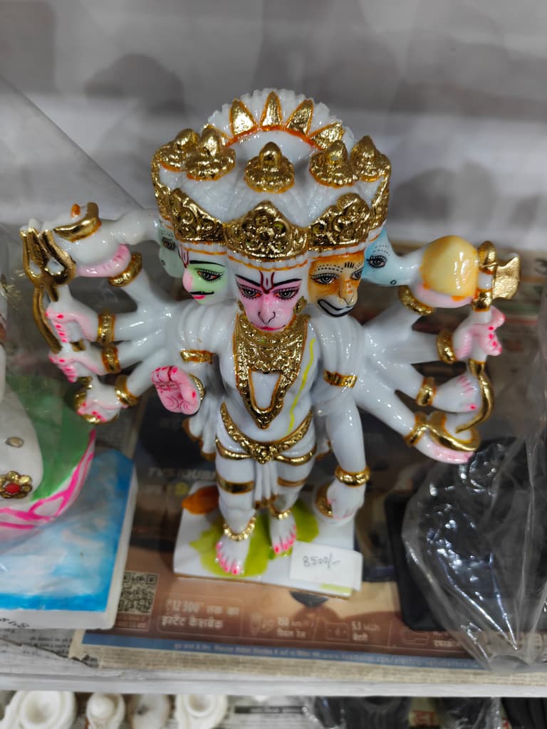 Gold Statue of Hindu Deity | Brass | Gold | Religious