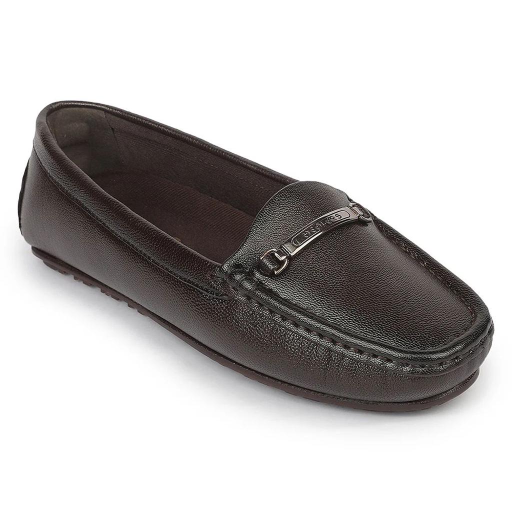 Healers JJL-26 Brown Everyday Comfort Casual Ballerina Shoes for Women By Liberty