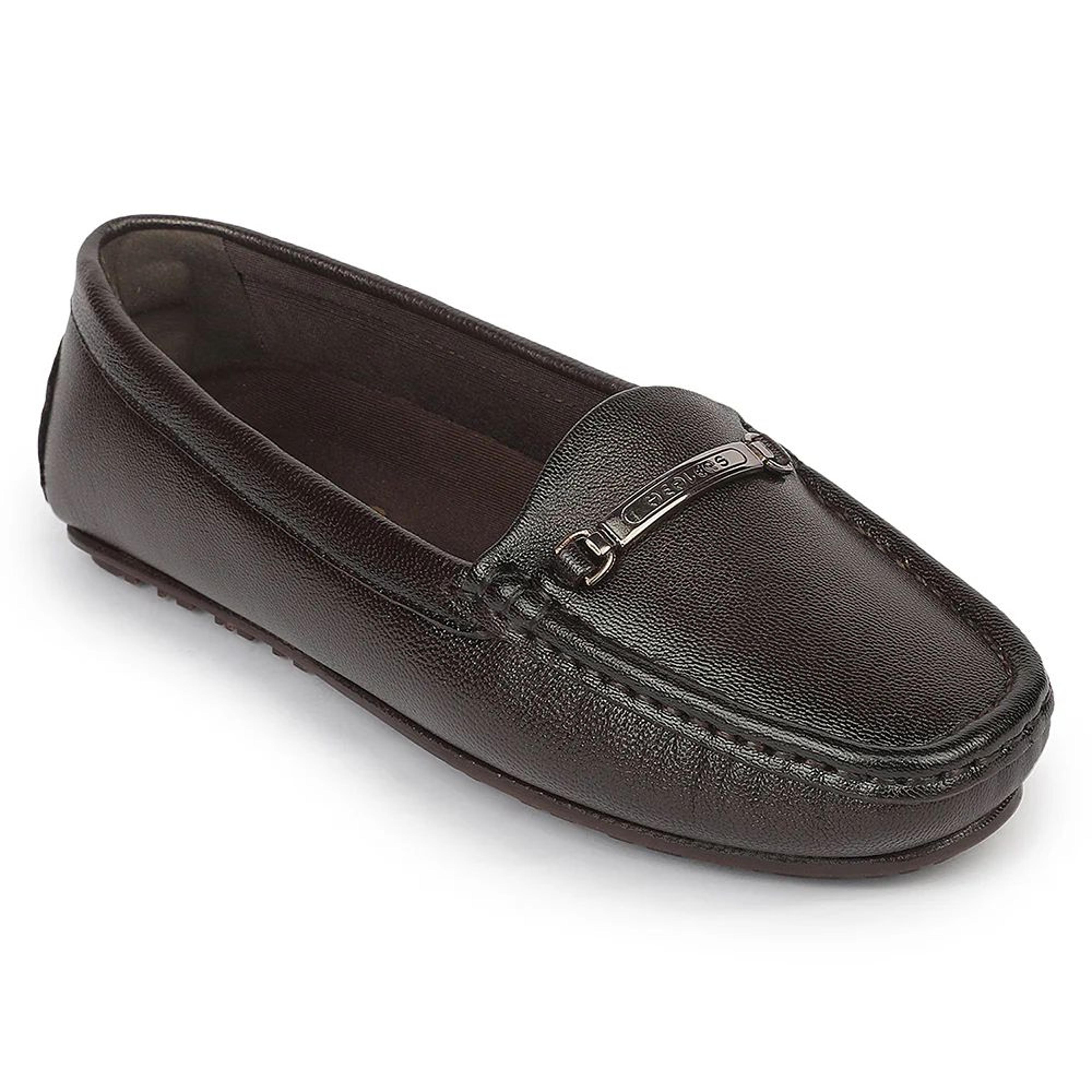 Healers JJL-26 Brown Everyday Comfort Casual Ballerina Shoes for Women By Liberty