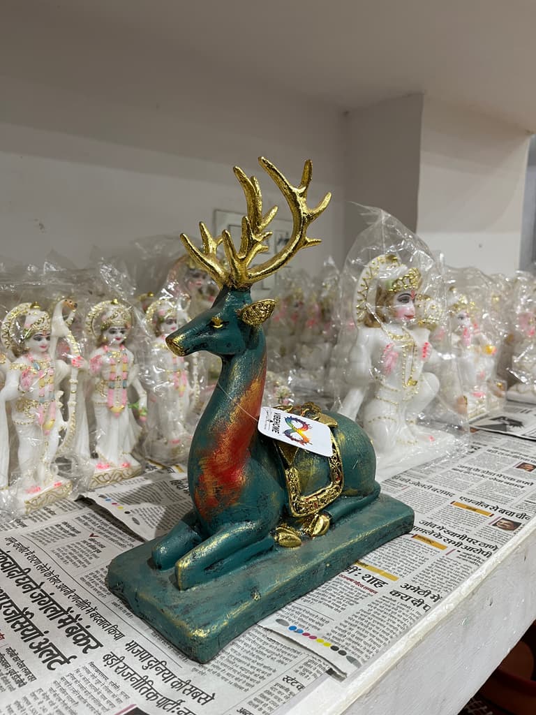 Gold Deer Statue | Sculpture | Bronze | Gold