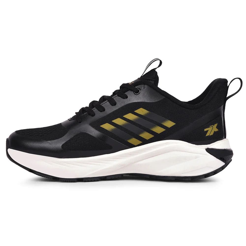 Leap7x Black Sports Lacing Running Shoes For Men RUNNY-1E By Liberty — photo 3