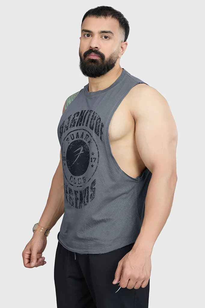 Magnitude Deep Arm Tank Grey — S