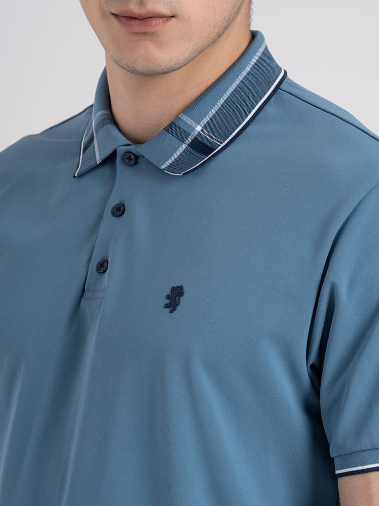 Jacquard Collar Polo T-shirt for Men | Premium Comfort | Sharp Look — photo 4