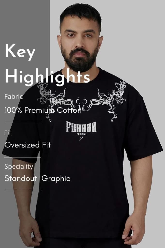 Fuaark Original Oversized T-shirt Black — photo 7