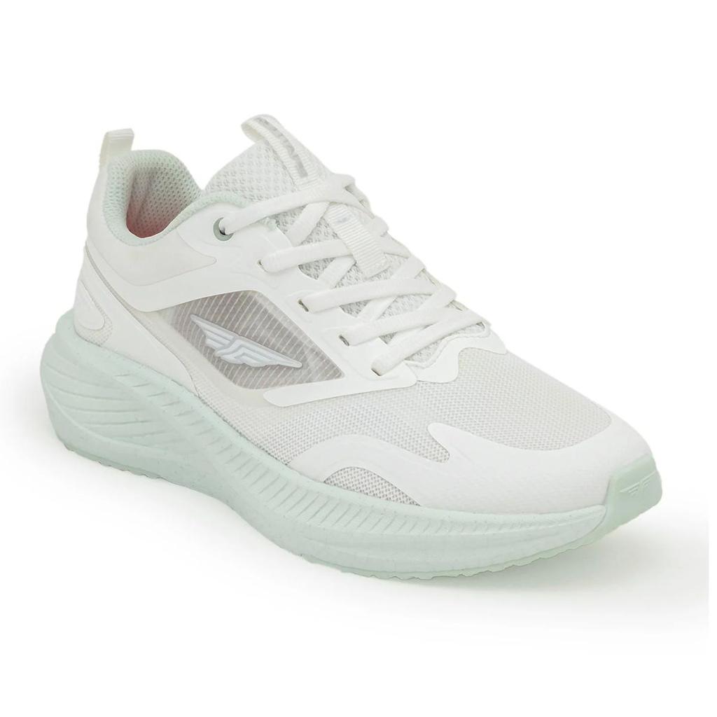 Sports Shoes for Women in White and Green | Athleisure Shoes — 3 / White/Green
