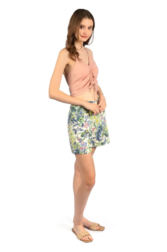 Peach Sleeveless Crop Top — photo 7