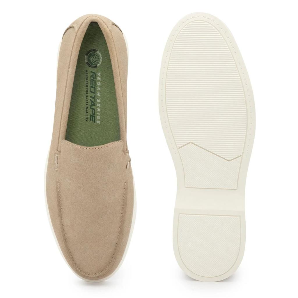 Vegan Loafer Shoes for Men in Sand| Low-Cut Formal Dress Shoes. — photo 5