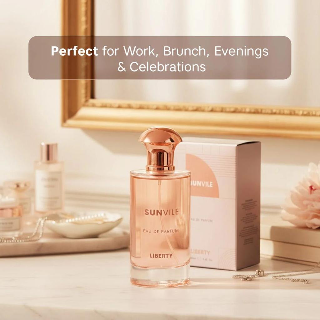 Liberty Luxury Sunvile Unisex Perfume (100ml), Eau De Parfum (EDP), Long Lasting Smell — photo 4