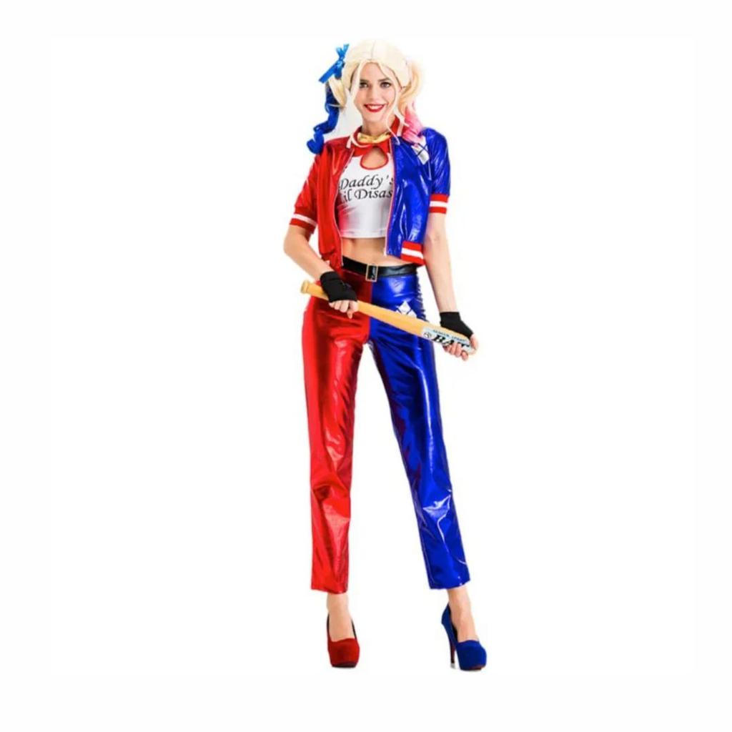 Harley Quinn Cosplay Costume – Suicide Squad Inspired Outfit for Women — Full Costume / Medium