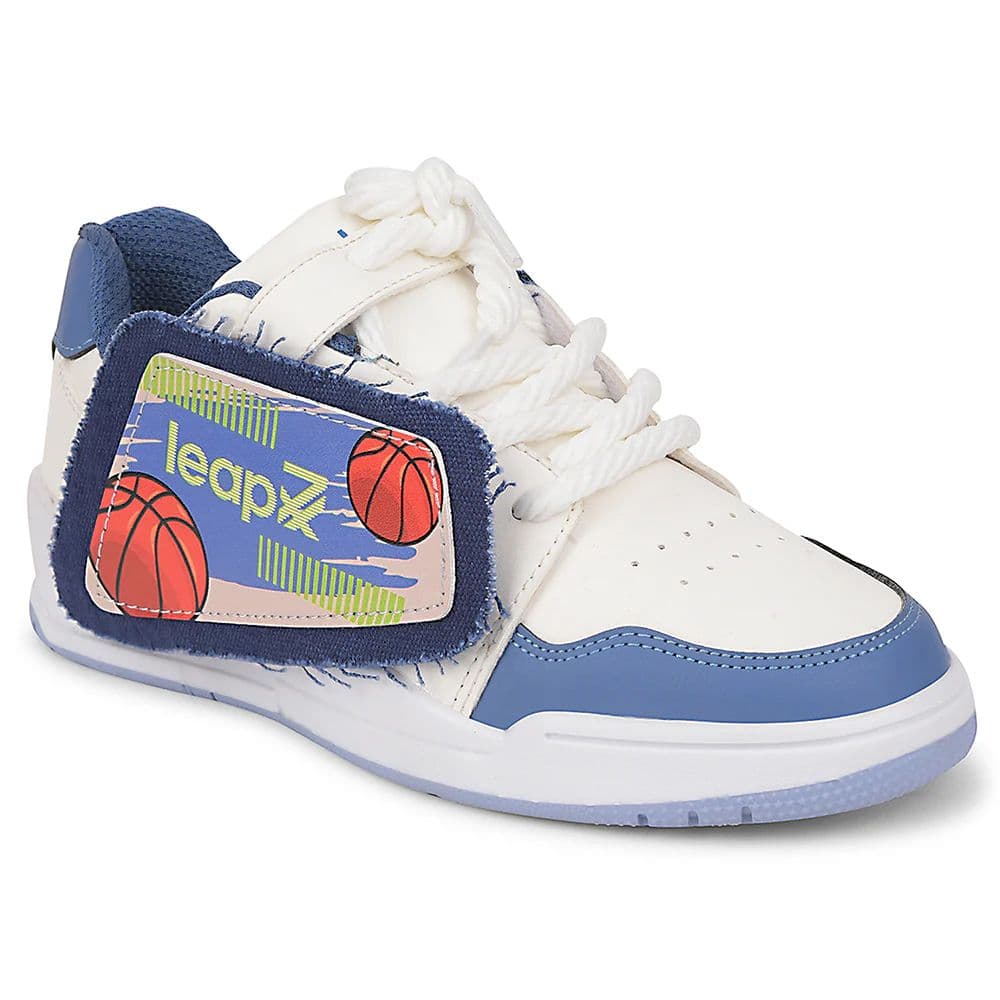 Leap7x Blue Casual Lacing Sneakers For Kids ENVY-2 By Liberty — 11C/29 / Blue