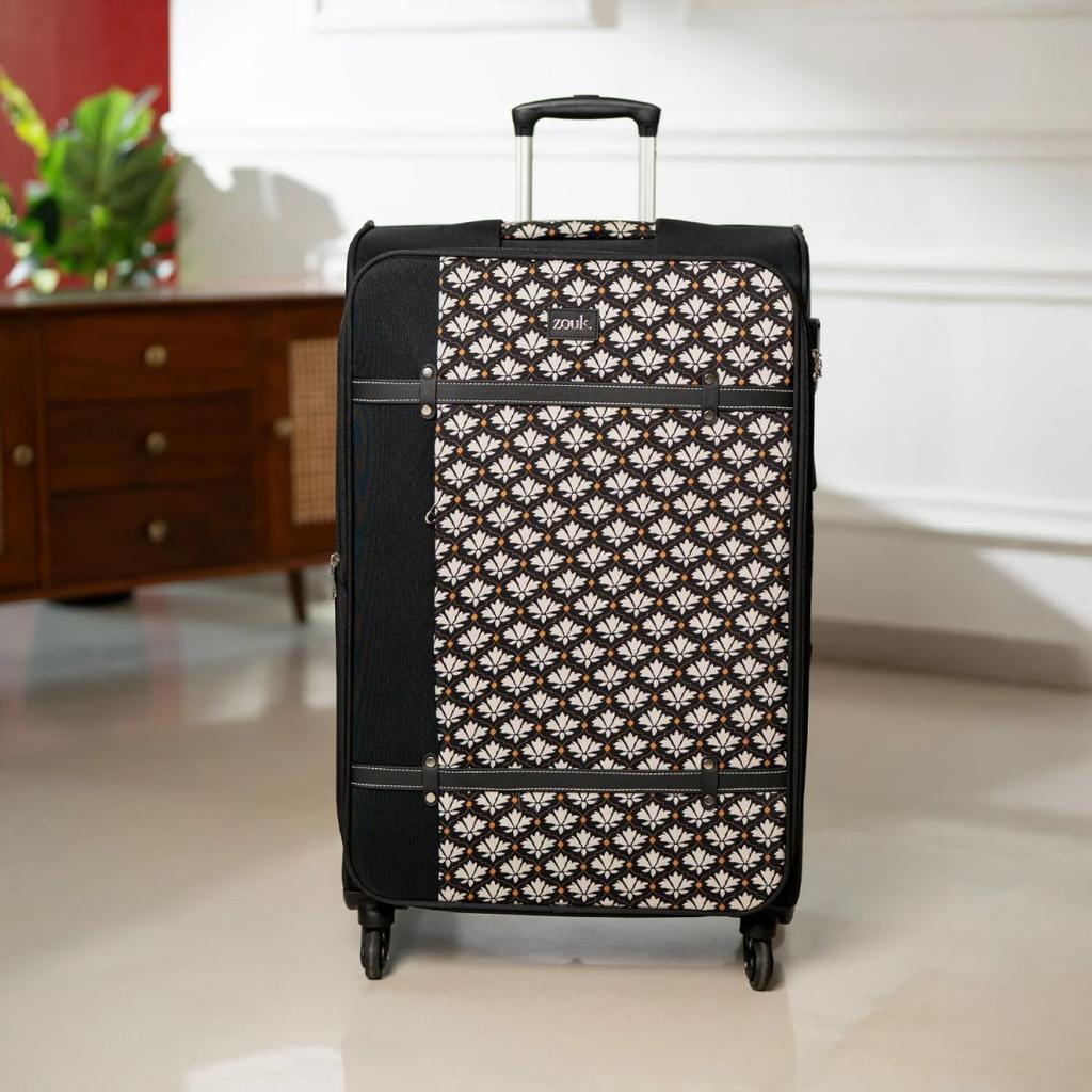 Bidri Kaiser Saira Trolley Bag - Black (Large)