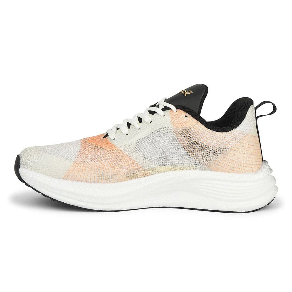 Leap7x White Sports Lacing Running Shoes For Men XLM-08 By Liberty — photo 3