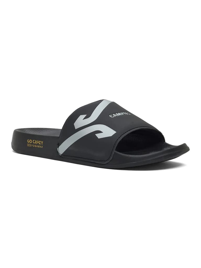 SL-476 Black Men's Slides — Black / 6