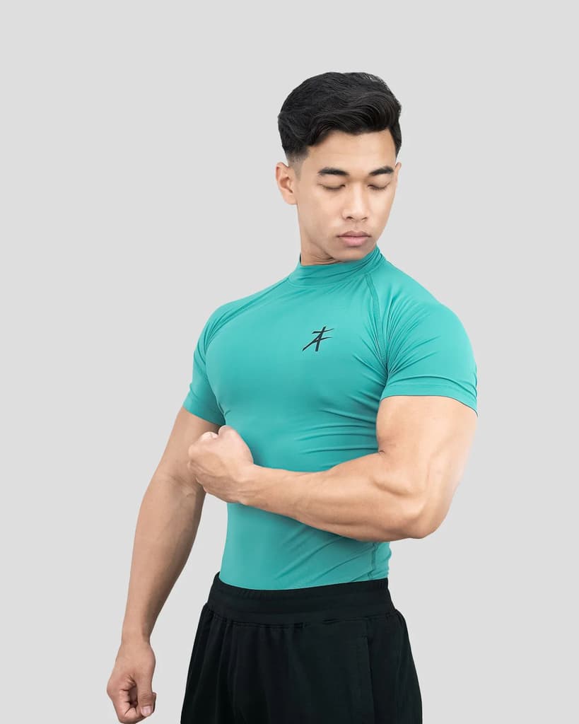 Hustle High Neck Compression T-shirt — photo 2