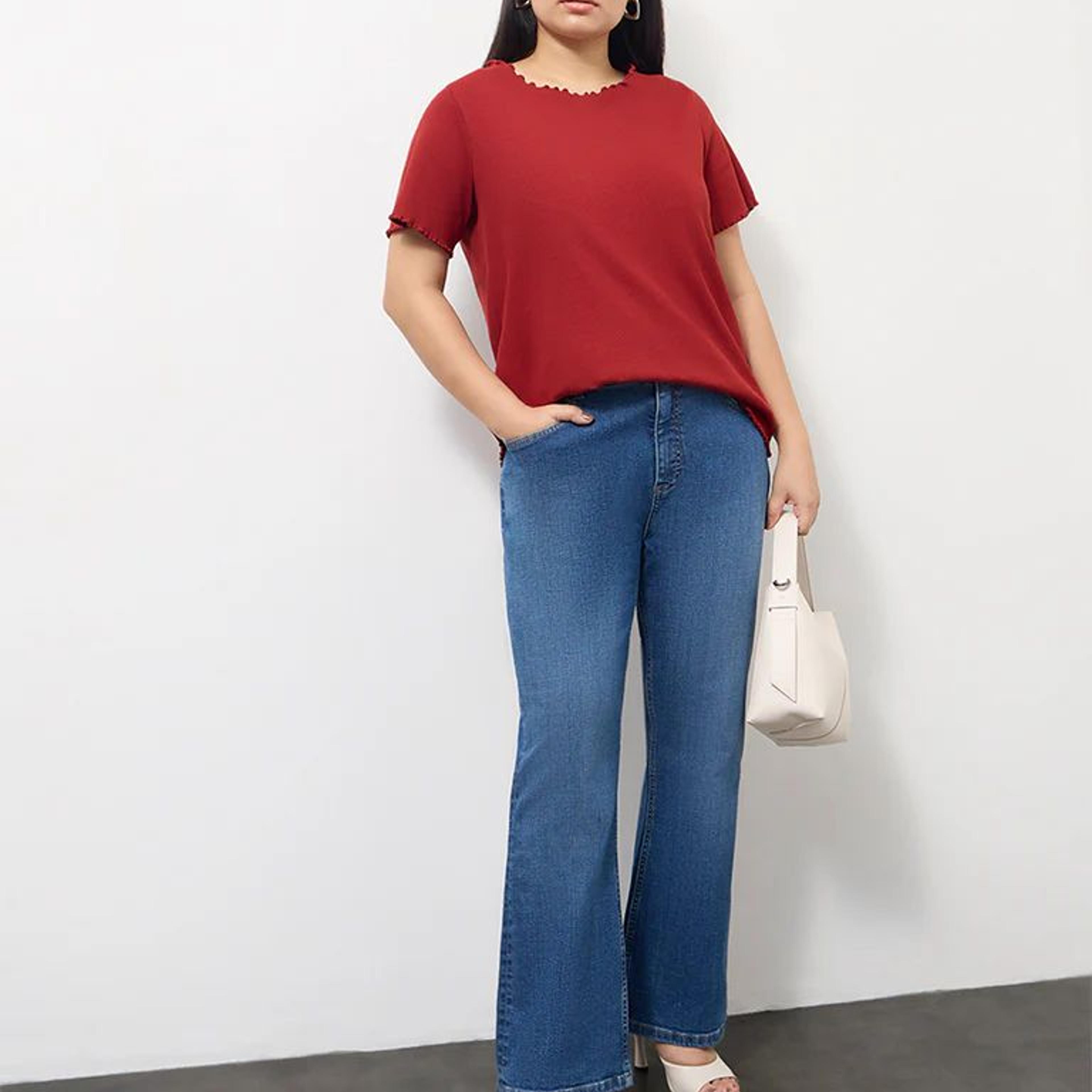 Gia Blue Mid Wash High-Rise Jeans
