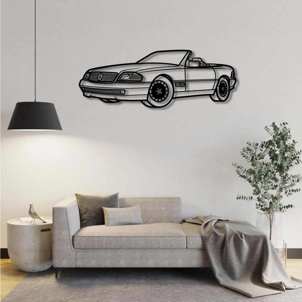 2002 MERCEDES BENZ 500SL PERSPECTIVE METAL WALL ART — photo 2