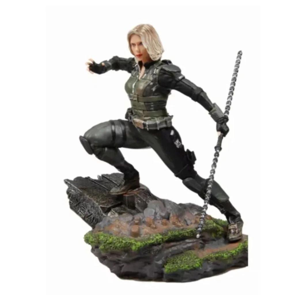 Black Widow Combat Pose Action Figure Statue