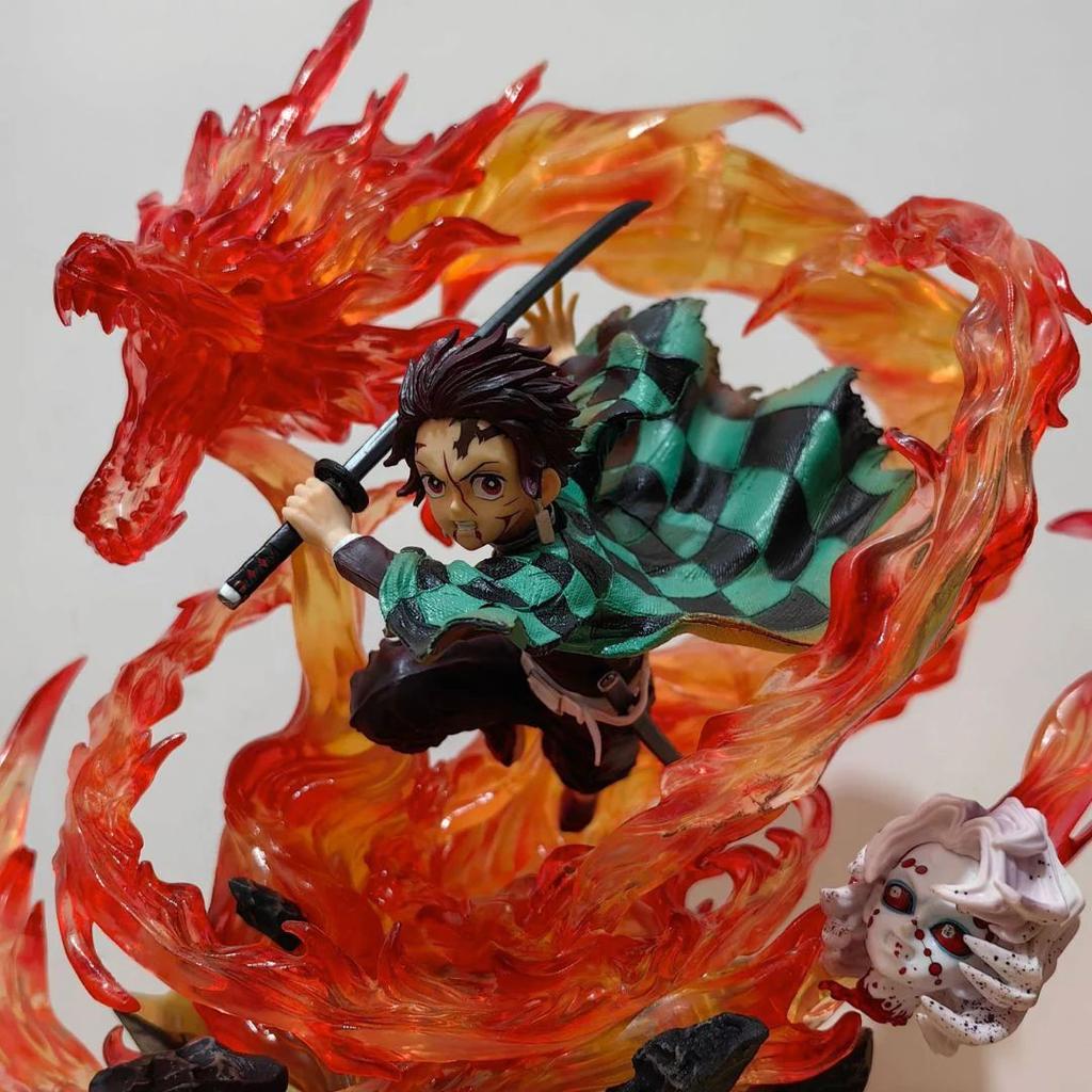 Demon Slayer Tanjiro Kamado Fire Dragon Figure | Premium Anime Statue — photo 2
