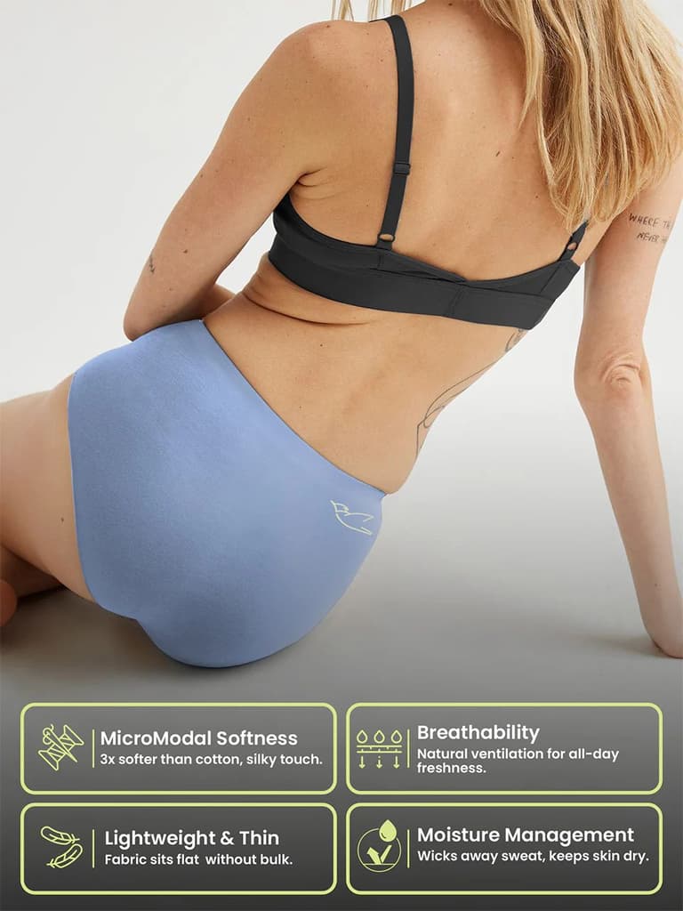 Seamless No Show Micro Modal Hipster panties pack of 1 — photo 5