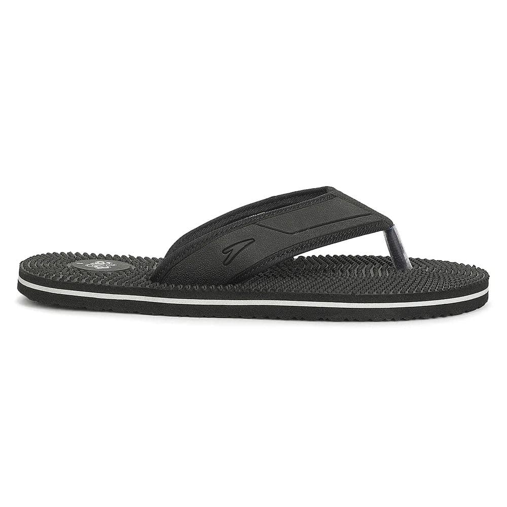 A-HA AGL-156E Black Casual Slip on Slippers for Men by Liberty — photo 2