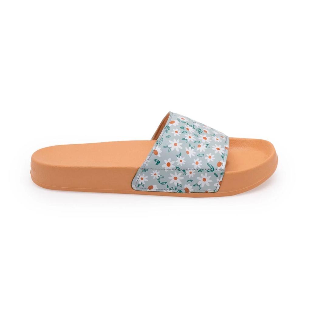 Women's Sliders in Light Orange | Casual Pool Sliders — photo 2