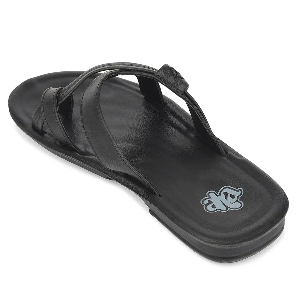 A-HA Black Casual Flat Sandal For Men MPU-60 By Liberty — photo 5