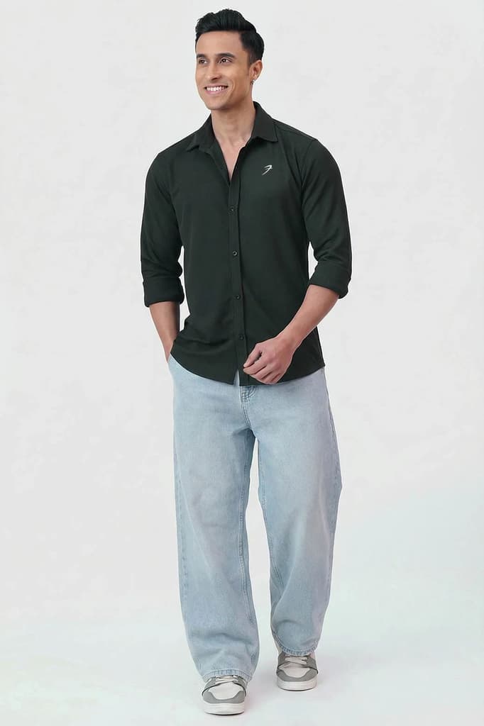 Foundation Fullsleeves Shirt Olive — photo 2