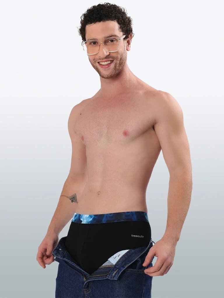 Men's Cotton Abstract Waistband Trunk – Pack of 3 — photo 5