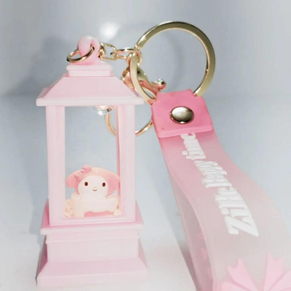 Kuromi Dome Keychain with Light | Cute & High-Quality Keychain — Pink Cinnamonroll